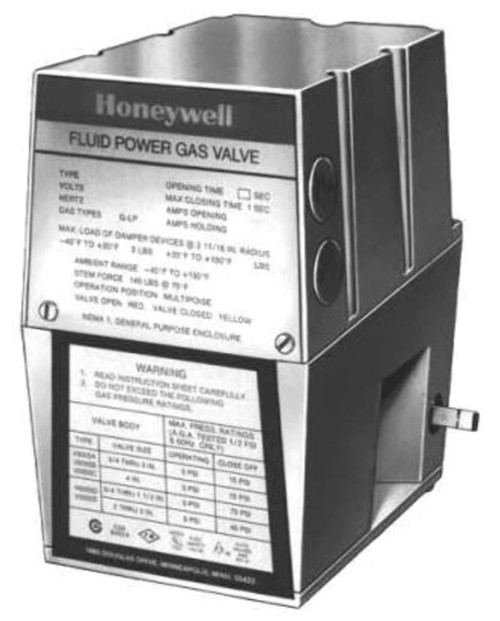 Honeywell V4055D -1035 On-Off Fluid Power Gas Valve Actuator 120 Vac -