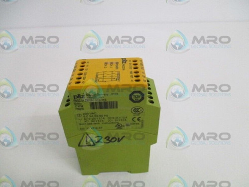 pilz pnoz-x4-230vac-3n/o-1n/c safety relay