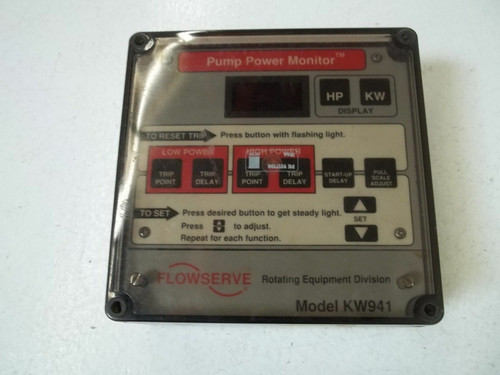 Flowserve Kw941 Pump Power Monitor