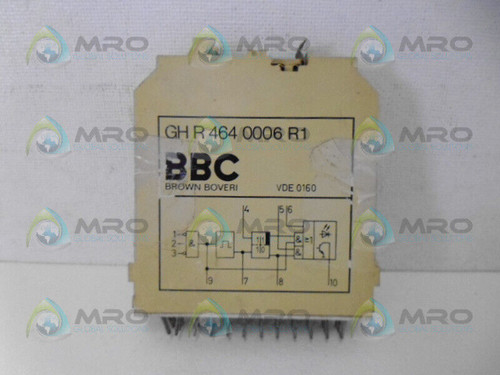 brown boveri gh r 464 0006 r1 relay delay module