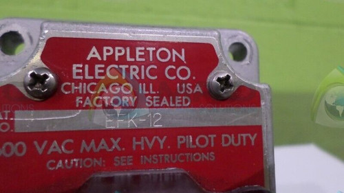 appleton efk-12 control assembly cover