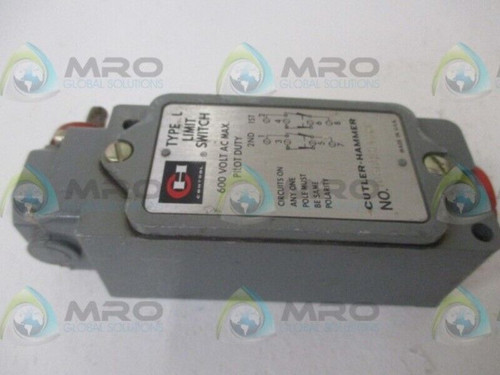 cutler hammer 10316h3432c type l limit switch