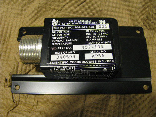 Bell Helicopter / Sti Relay 204-075-363-001 Nsn: 5945-00-736-1465 # 452-100