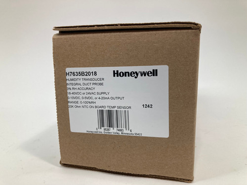 honeywell h7635b2018 humidity transducer integral duct probe