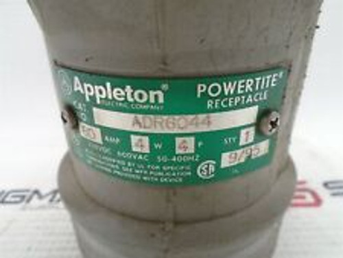 appleton adr6044 powertite receptacle