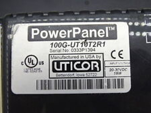 uticor power panel 100g-ut10t221 interface
