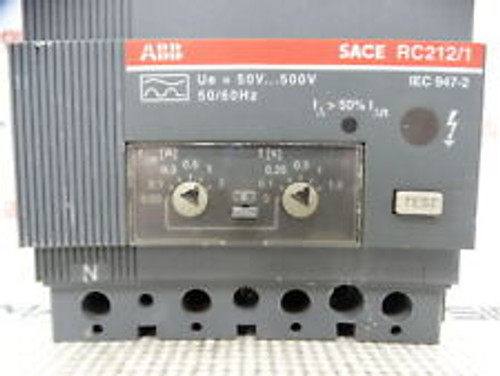 abb rc212/1 circuit breaker 50v...500v, 50/60hz