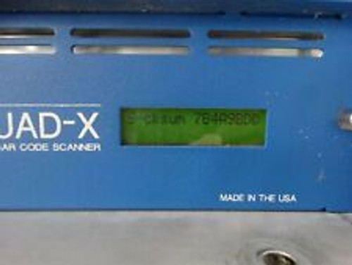 accu-sort quad-x laser bar code scanner 100-240v 50/60hz 2a
