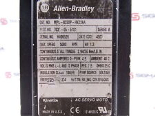 allen bradley mpl-b320p-rk22aa servo motor