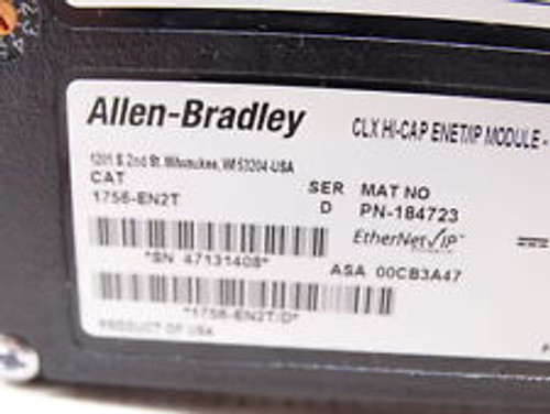 allen bradley 1756-en2t ethernet communication module