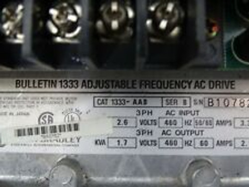 allen bradley 1333-aab ser. b adjustable frequency ac drive