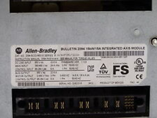 allen bradley 2094-bc02-m02-s ser b f/w ver 1.122 integrated axis module