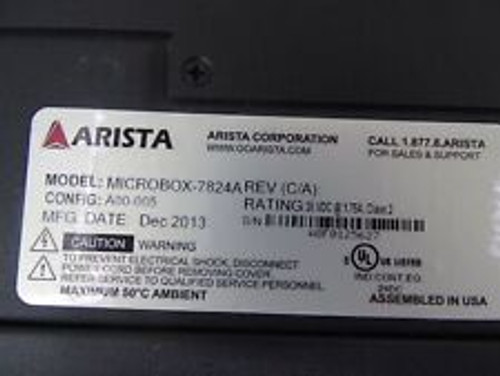 arista microbox-7824a industrial computer w/ power supply rev. 26vdc