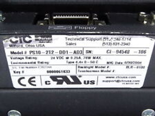 ctc parker ps10-2t2-dd1-ad3 operator interface