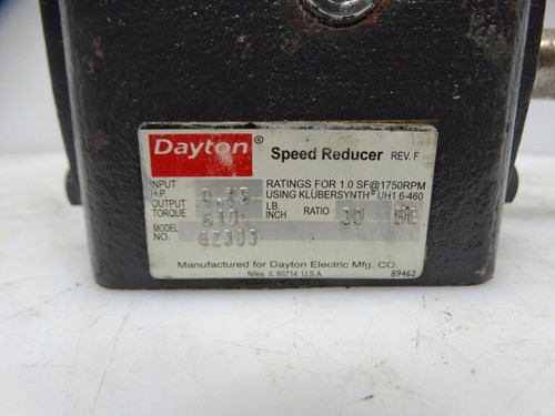 Dayton 4Z303 Speed Reducer