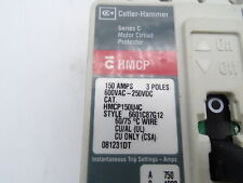 eaton cutler hammer hmcp150u4c motor circuit protector