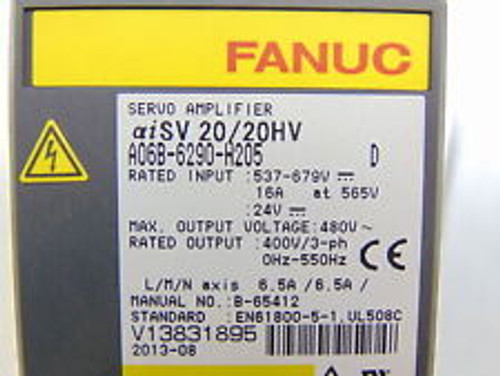 fanuc a06b-6290-h205 servo amplifier