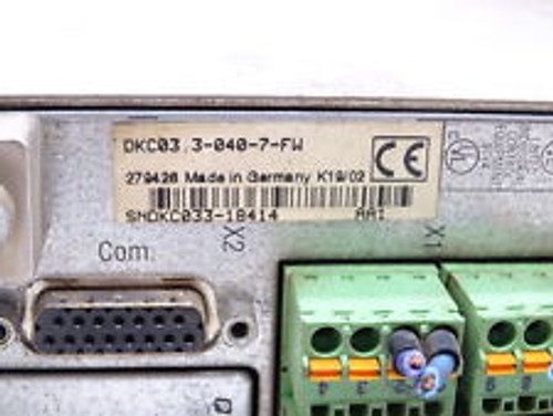 bosch indramat dkc03 3-040-7-fw servo drive controller