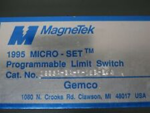 magnetek 1995a-6a-p-12b-e6a programmable limit switch 1995 micro-set