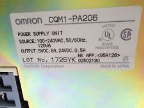 omron cqm1-ad042 power supply unit