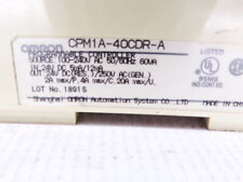 omron cpm1a-40cdr-a-v1 controller.