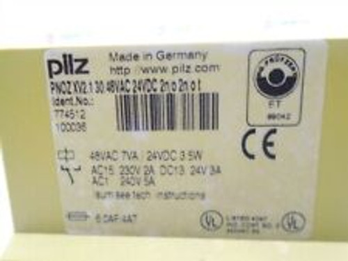 pilz pn0zxv213048vac24vdc2n/o/o2n/ot safety relay