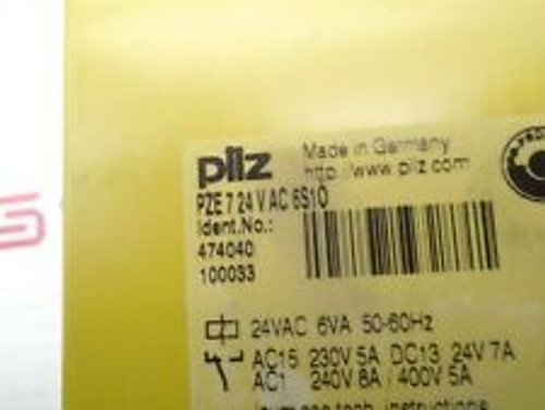 pilz pze724vac6s10 safety relay module