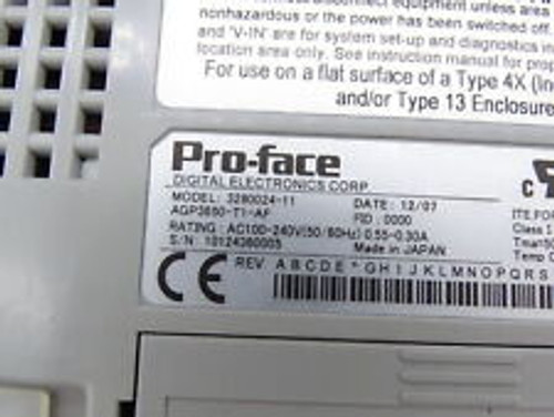 pro face agp3650-t1-af operator interface