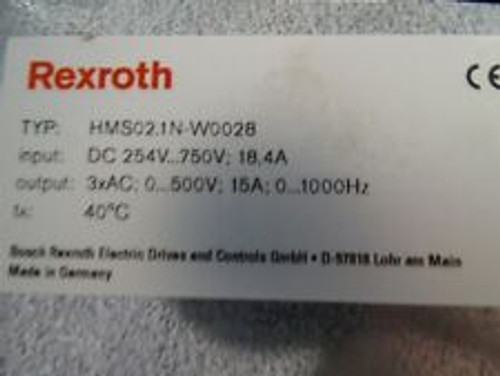 bosch rexroth hms02.1n-w0028 indradrive m servo drive 18.4a 1000hz