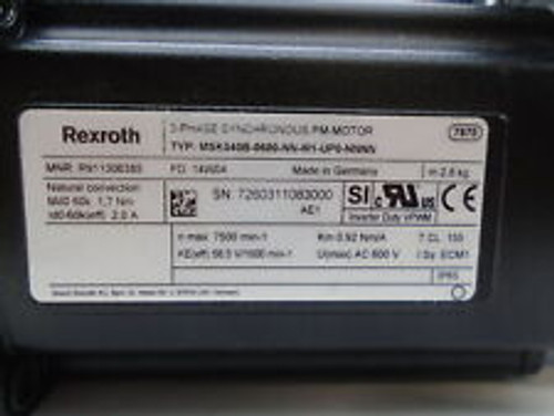 rexroth msk040b-0600-nn-m1-up0-nnnn servo motor