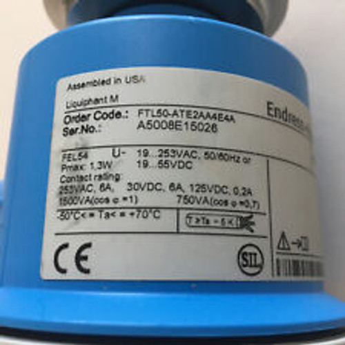 Endress & Hauser Ftl50-Ate2Aa4E4A Liquiphant M Level Sensor **