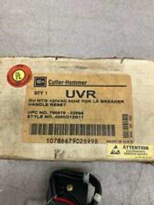 Cutler-Hammer Uvr 120Vac. Undervoltage Relay 4995D12G11