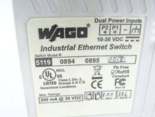 wago 51191018 ethernet switch
