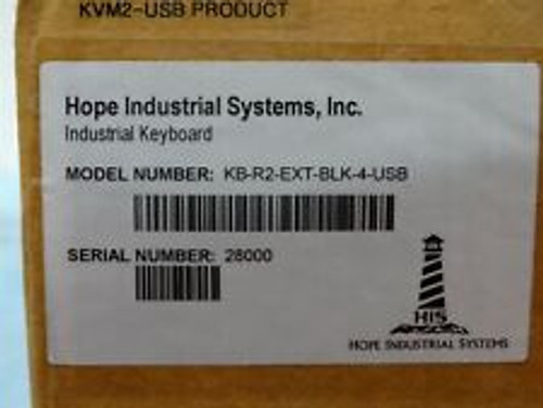 Hope Industrial Systems Kb-R2-Ext-Blk-4-Usb Industrial Keyboard