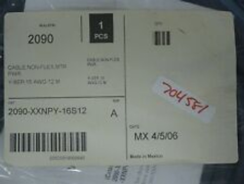 Allen Bradley 2090-Xxnpy-16S12 Bulletin 2090 Motor Power Nonflex Cable 12M Ser