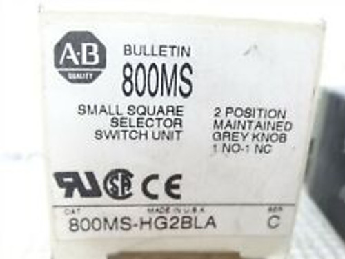 Allen Bradley 800Ms-Hg2Bla Selector Switch Ser C