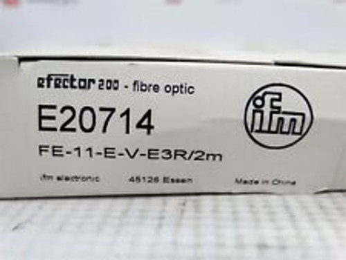 Ifm E20714 Fiber Optic Sensor Through-Beam Alt Id: Fe-11-E-V-E3R/2M