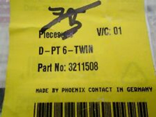 Phoenix Contact D-Pt6-Twin Terminal Block End Cover Lot Of 53