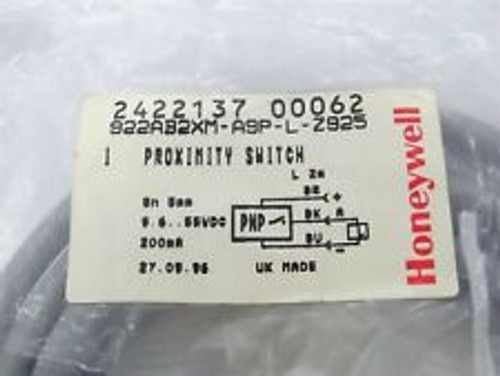 Honeywell 922Ab2Xm-A9P-L-Z925 Proximity Switch