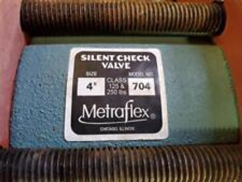 Metraflex 704 Silent Check Valve 4" Bolted With 4" Cast Iron Wye Strainer 125#