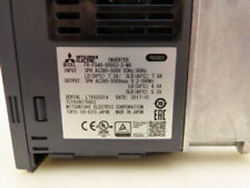 Mitsubishi Electric Fr-F840-00052-3-N6 Vfd Drive Inverter 3Ph 380-500V 5.2A