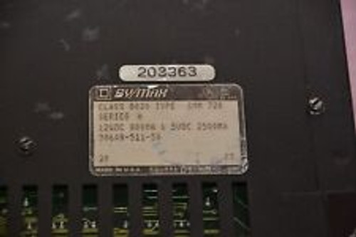 Square D Sy/Max Model 700 Memory Module 8020 Smm-720 Ser. H 12 Vdc