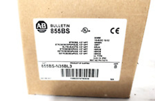Allen Bradley 855Bs-N35Bl3 Green Strobe Light Unit