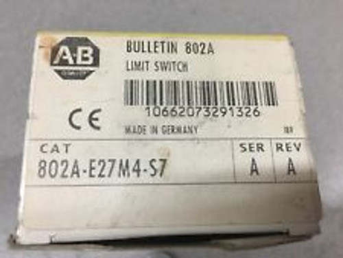 Allen Bradley Limit Switch 802A-E27M4-S7 Series A