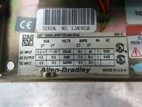 Allen-Bradley 1336S-Brf100-An-En4 Motor Drive 380/480V 18.5/26A 3Ph 50/60Hz