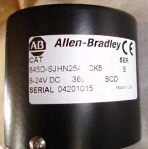 Obsolete Allen Bradley Encoder 845D-Sjhn25Adck5 Size 25