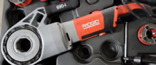 Ridgid 44923 690-1 115V Handheld Power Drive Pipe Threading Machine W/ 4 Die