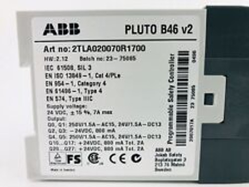 Abb 2Tla020070R1700 Pluto B46 V2 Programmable Safety Controller