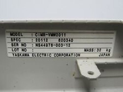 Yaskawa Cimr-Vmw2011 Varispeed 626Vm3 Spindle Drive