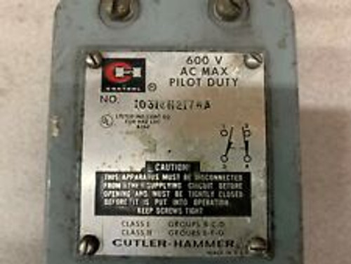 Cutler Hammer Limit Switch 10316H2176A